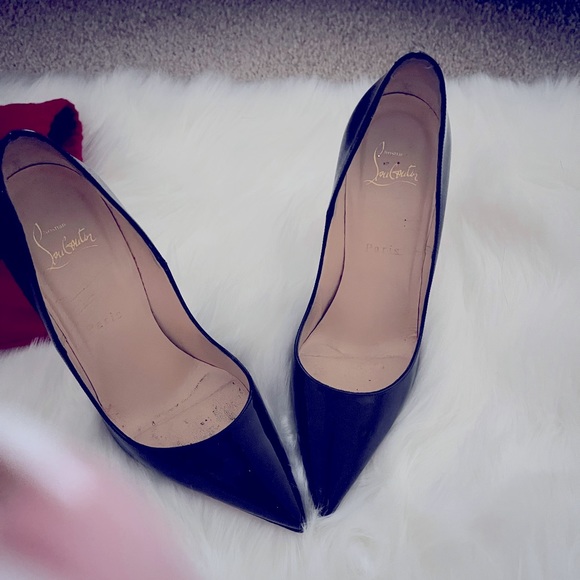 Christian Louboutin So Kate 120 Black Patent Leather Classic Stiletto Pumps - Picture 4 of 6